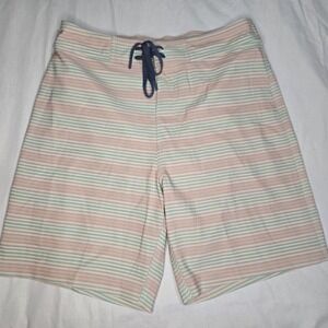 Southern Tide Swim Trunks Mens Small Stripe Mesh Lined Fishing Beach Lightweight